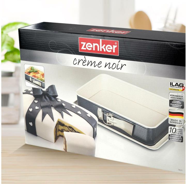 Actual product image Zenker Springform pan 32.5 x 23 cm, Black/Cream (18 cm)