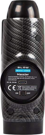 Actual product image Blow Masażer Wave 5000 + 10 końcówek + walizka
