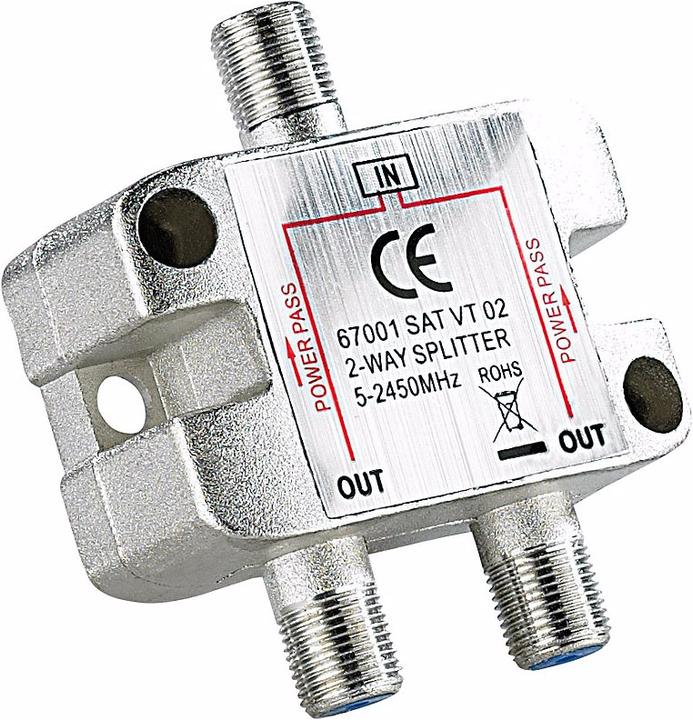 Actual product image EsoSAT Sat distributor 2-fold with DC voltage passage (Other)