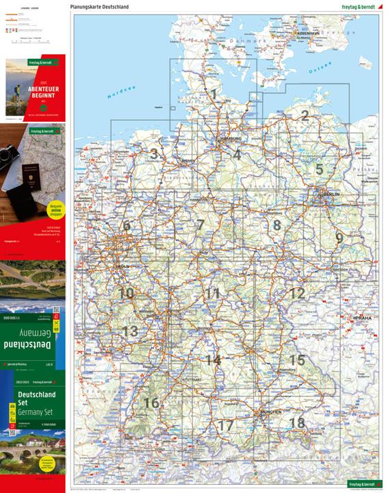 Immagine prodotto Germania, Carta stradale 1:200.000, 2024/2025, freytag & berndt