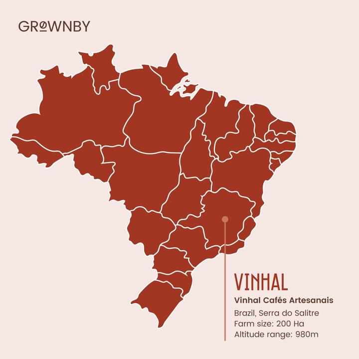 Produktbild Grownby Vinhal Lavado Verde (250 g, Rohkaffee)