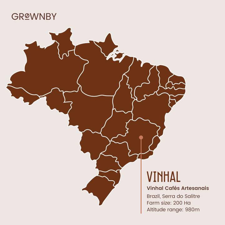 Immagine prodotto Grownby Vinhal Fermentado Torra Média (250 g, Tostatura media)