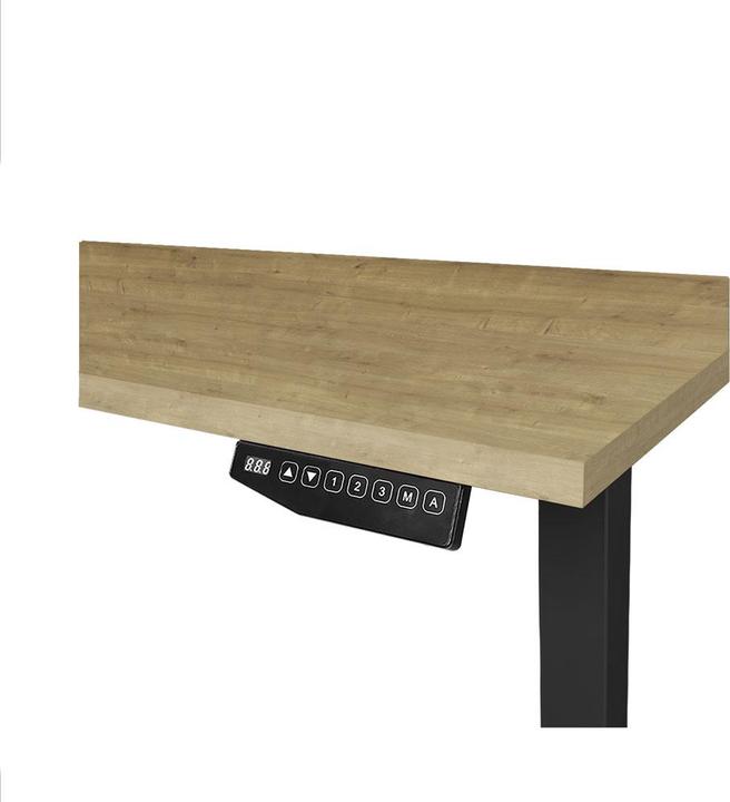 Actual product image Contini höhenverstellbarer Bürotisch 1.4x0.8m Eiche / Gestell schwarz
