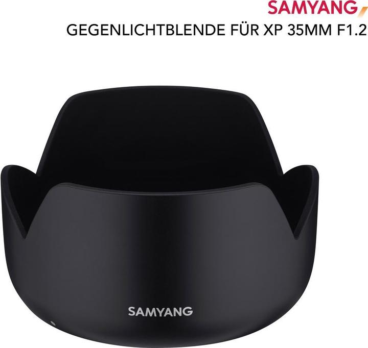 Actual product image Samyang Lens hood for XP 35mm F1.2