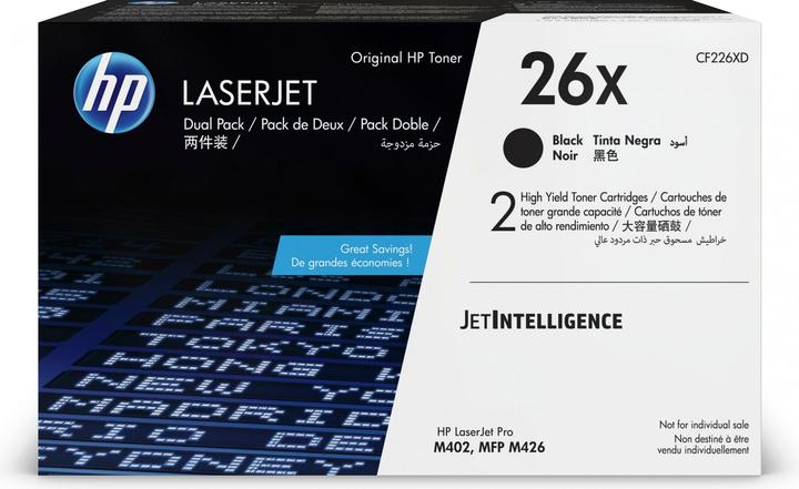 Actual product image HP 26X (BK) double pack (FC)