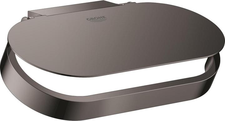 Grohe Toilettenpapierhalter SELECTION mit Deckel hard graphite