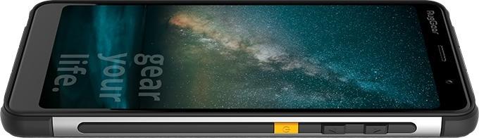 Actual product image Rug Gear RG850 (32 GB, Black, 5.99", Hybrid Dual SIM, 12 Mpx, 4G)