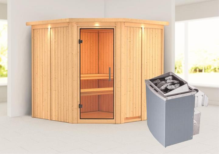 Actual product image Karibu Jarin with roof wreath (9 KW internal control)