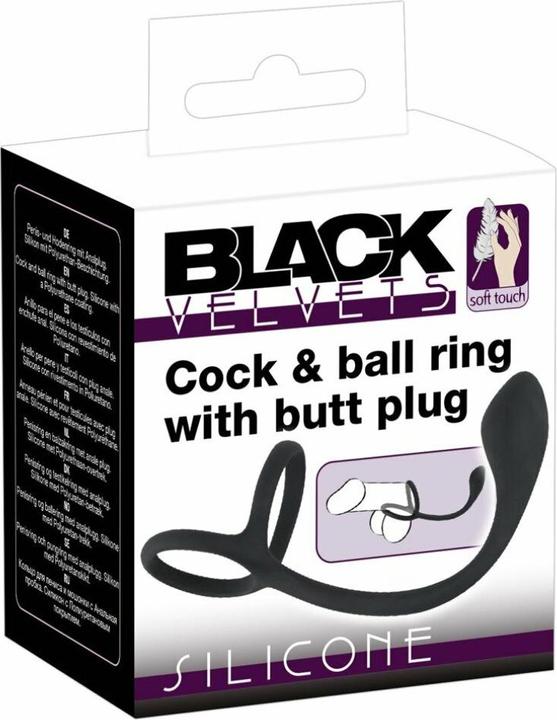 Actual product image Black Velvets Cock & Ball (4 cm)