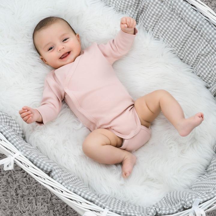 Produktbild La Loona LaLoona Baby-Bodys & Wickelbodys Wickelbody Langarm 6er Pack - Beere Grau - (56)