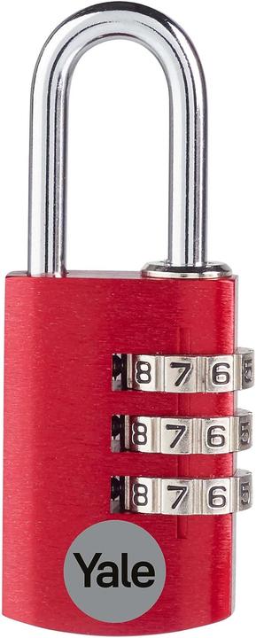Yale YE3CB/20/121/1/CO Vorhängeschloss 20 mm Rot Zahlenschloss