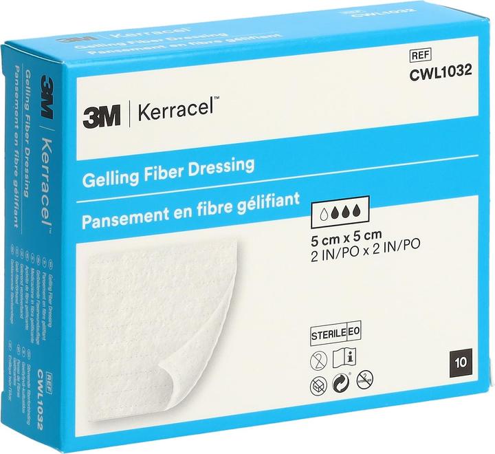 Produktbild 3M gel-bildende Wundauflage aus Fasermaterial 5x5cm (n) (498.67 ml)