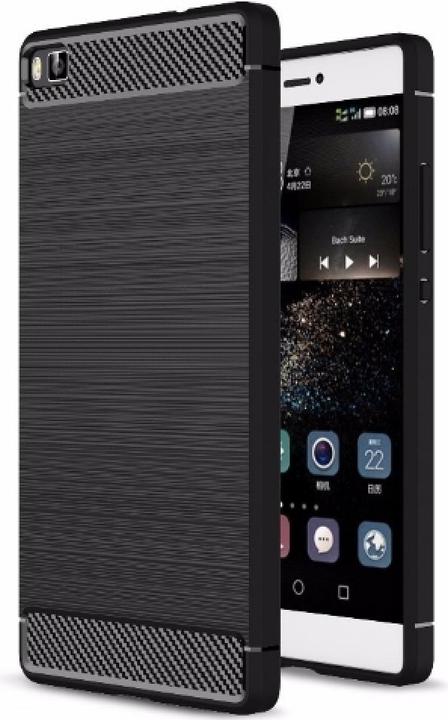 Produktbild Screenguard Huawei P8 Hülle Carbon Brushed Soft TPU (Huawei P8)