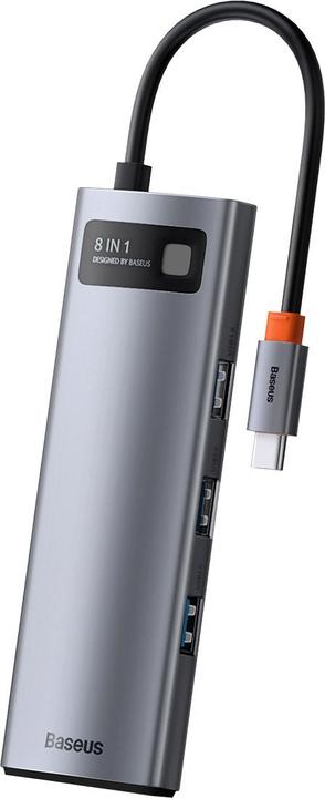 Image du produit Baseus Série Gelam en métal (USB-C, 8 Ports)
