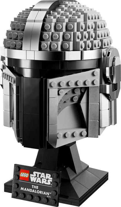 Actual product image LEGO Mandalorian helmet (75328, LEGO Star Wars)