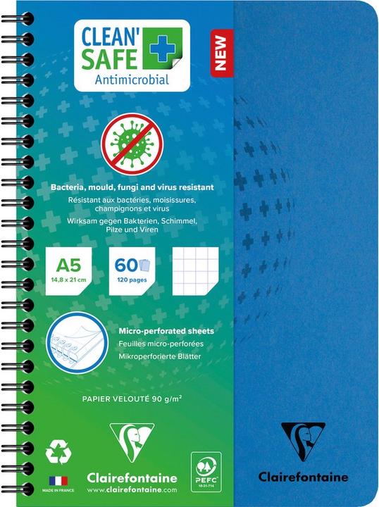 Actual product image Clairefontaine Clean Safe (A5, Checked)
