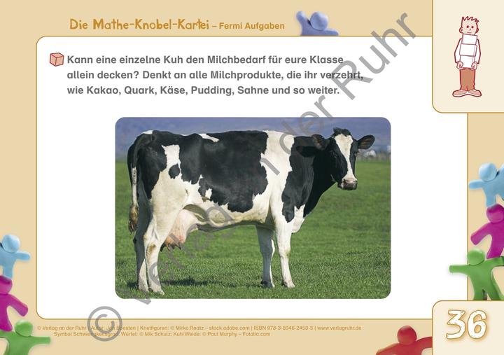 Actual product image Die Mathe-Knobel-Kartei 3.-6. Schuljahr. Fermi-Aufgaben (German, Jan Boesten, 2013)