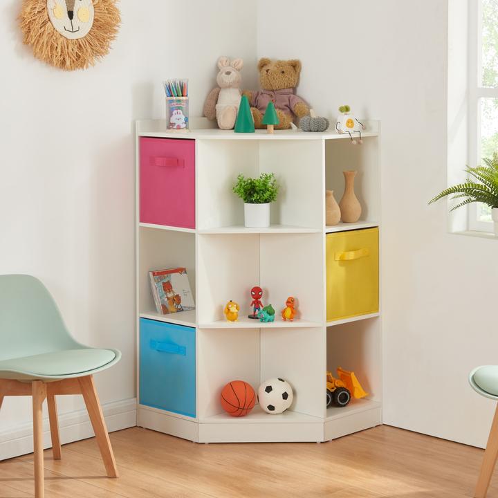 Produktbild En.Casa Kinder-Eckregal Måsøy Weiss