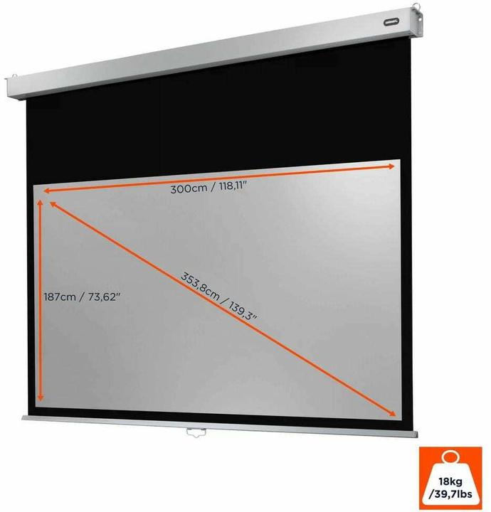 Immagine prodotto Celexon Schermo avvolgibile Professional Plus 300x187 cm 16:10 (139.37", 16:10)