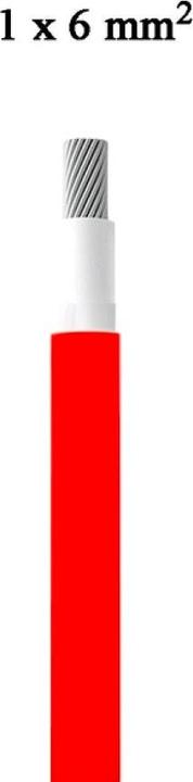 Image du produit V-TAC Câble PV 6SQ pour panneaux solaires50 m, rouge