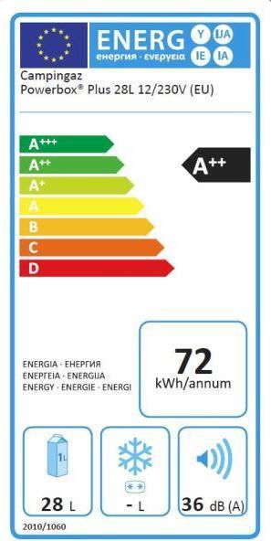Label énergétique Campingaz Powerbox Plus (28 l)