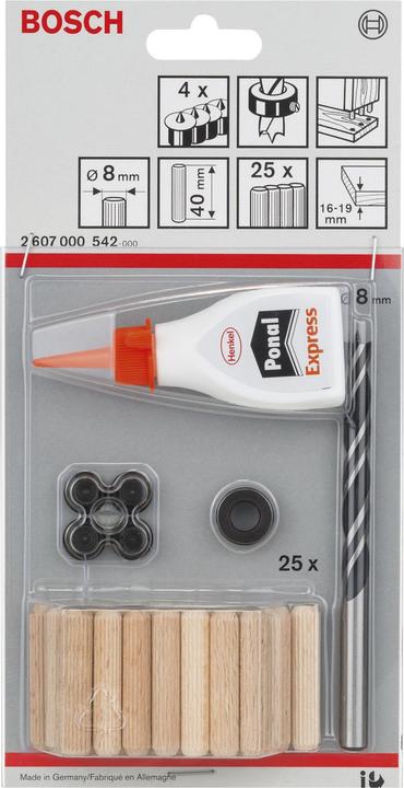 Image du produit Bosch Professional Zubehör Set de chevilles Accessories 40 mm 8 m (32 pcs)