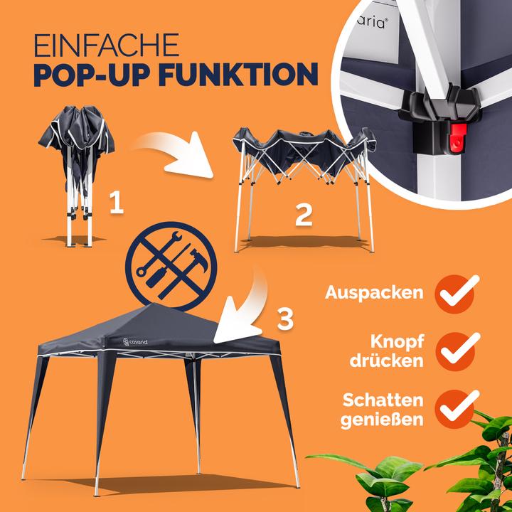 Produktbild Casaria Pavillon Pop-up (300 cm, 300 cm)