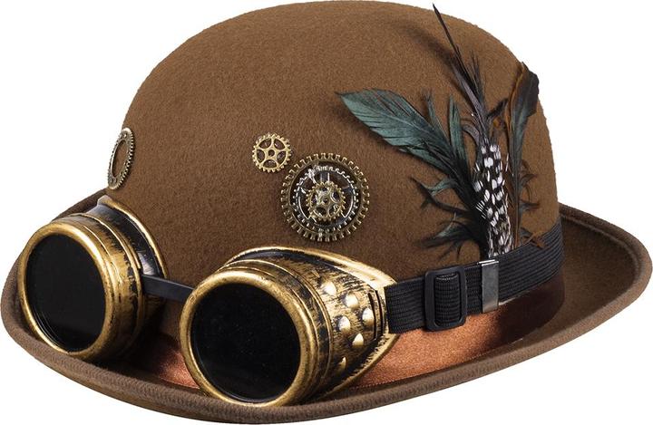 Actual product image Boland Steampunk bowler hat