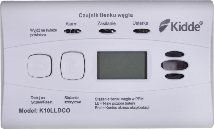Actual product image Kidde Czujnik czadu z wyświetlaczem K10LLDCO