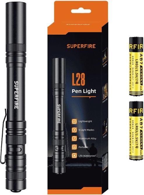 Actual product image Superfire Flashlight L28, 121lm (1.50 cm, 121 lm)