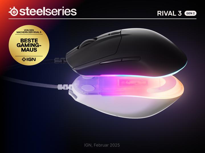 Image du produit SteelSeries Rival 3 Gen 2 - White (Filaire)