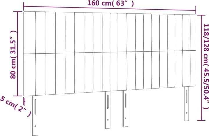 Actual product image VidaXL Carolin (160 x 5 x 128 cm)