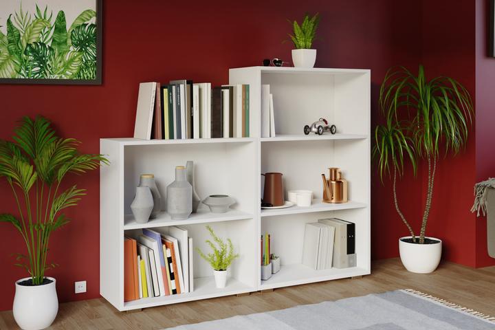 Actual product image Casaria Bookshelf (115 x 120 x 28 cm)