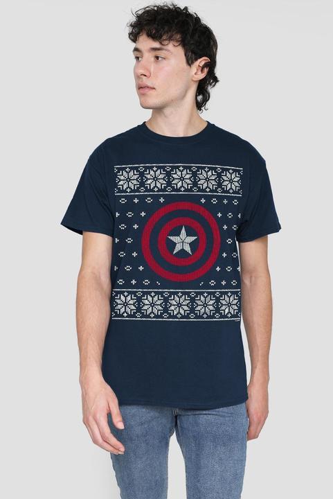 Immagine prodotto Captain America Maglietta Scudo Uomo (M)