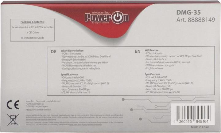 Actual product image Intertech DMG-35 (Mini PCI Express)