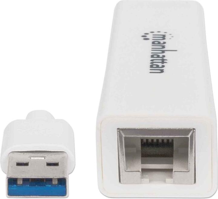 Actual product image Manhattan USB to Ethernet Adapter (USB, RJ45 (1x))