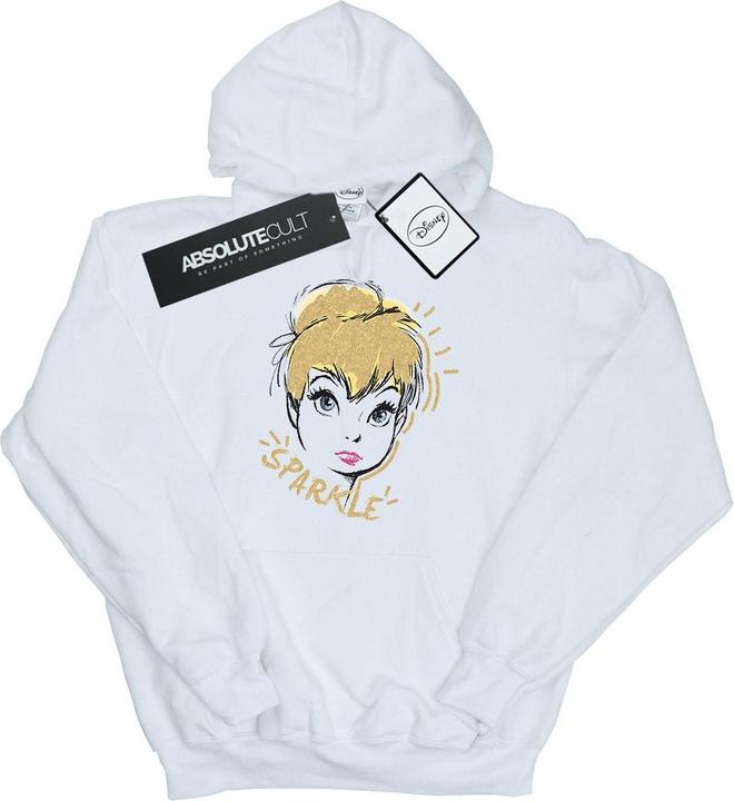 Actual product image Disney Womens/Ladies Tinkerbell Sparkle Hoodie (XXL)