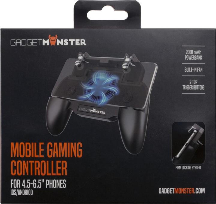 Produktbild Gadget Monster Gadgetmonster Controller Mobile Gaming 2000 mAh Powerbank - Black