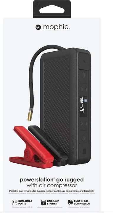 Actual product image mophie Go Rugged - Powerstation Jumpstart Air Compressor (2.40 A, 15000 mAh)