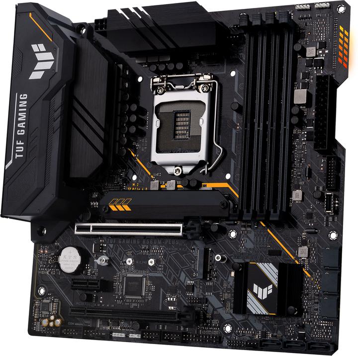 Actual product image ASUS MB TUF GAMING -PLUS Intel,1200,DDR4,mATX (LGA 1200, Intel B560, mATX)