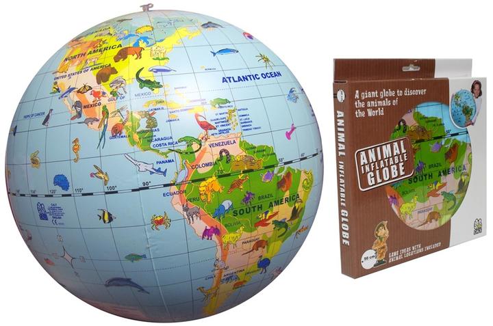 Immagine prodotto Caly Toys CALY Mappamondo gonfiabile "Animali del mondo", 50 cm (50 cm)