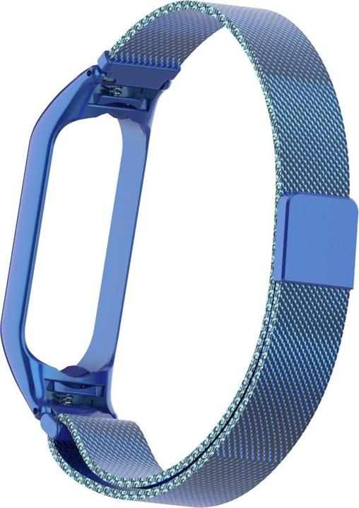 Actual product image Cover-Discount Xiaomi Mi Band 5 - Milanese Stainless Steel Bracelet Blue (Stainless steel)