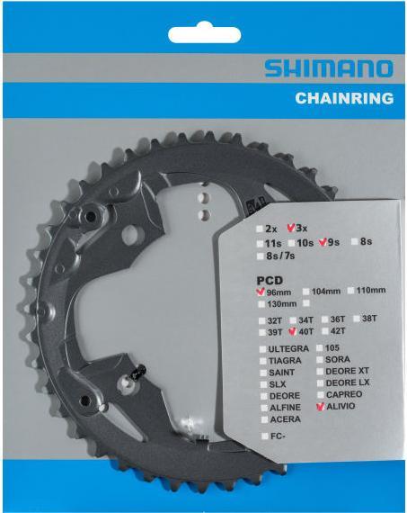 Actual product image Shimano Chainring FC-M4000 40 teeth (40)