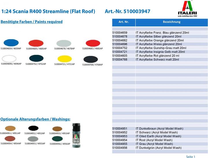 Produktbild 1:24 Scania R400 Streamline (Flat Roof)