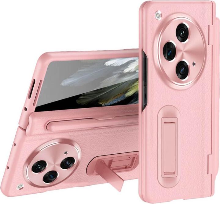 Actual product image Cover-Discount OnePlus Open - 360-degree protective case with kickstand pink (Samsung Galaxy Z Fold3)