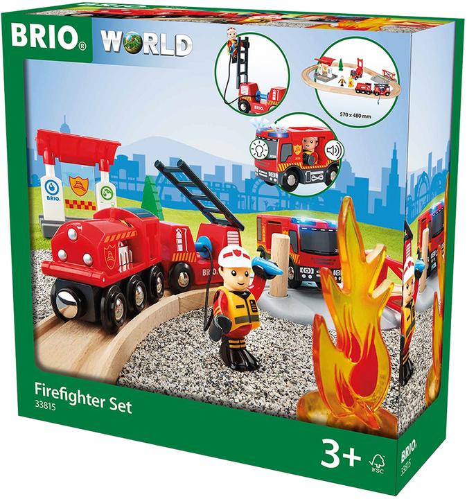 Image du produit Brio Set de pompiers des chemins de fer