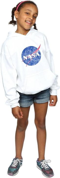Produktbild Nasa Classic Insignia Logo Distressed Kapuzenpullover Mädchen (140, 146)