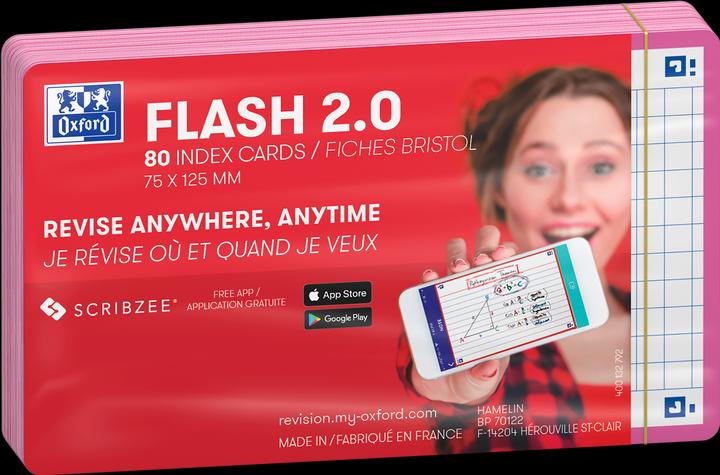 Actual product image Oxford FLASH 2.0 flashcards (75 x 125 mm, 80 x)