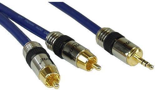 Immagine prodotto InLine Cavo Cinch/Kinke, 2x Cinch a jack 3.5mm (5 m, Cinch, Connettore da 3,5 mm (AUX))