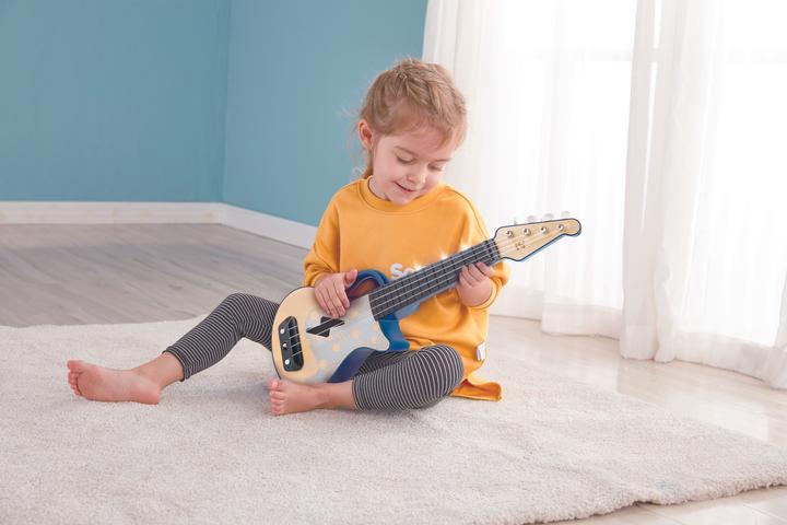 Produktbild Hape Elektrische Lern-Ukulele, Blau